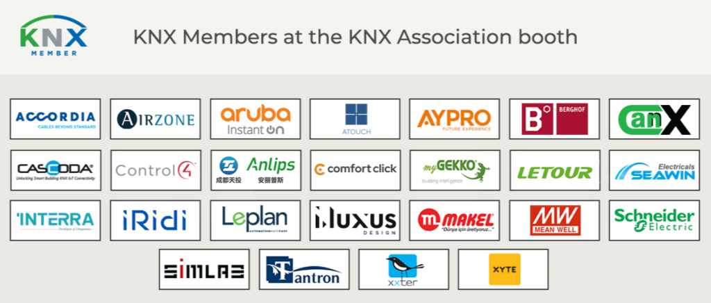 KNX Members at the KNX Association booth - Frankfurt 2024