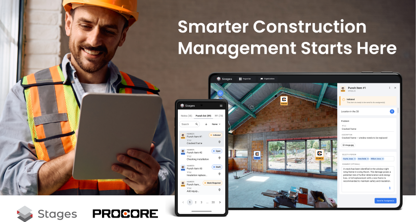 Bringing Procore Data Directly into Your 3D Digital Twin with STAGES